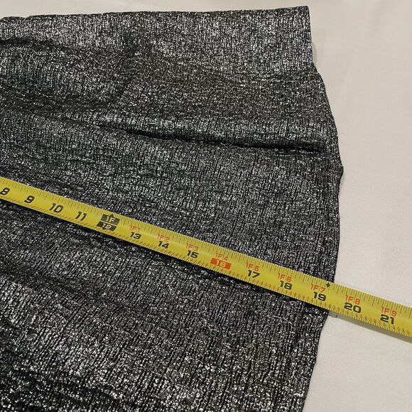 KATE SPADE NEW YORK METALLIC SKIRT SZ 10 - Picture 4 of 8